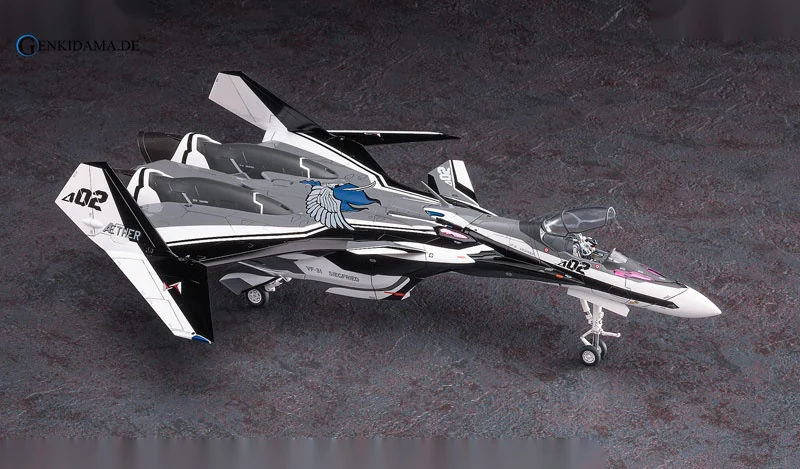 1/72 VF-31F Siegfried Messer Custom/Hayate Custom w/Lill Draken "Movie Macross Delta" Plastic Model - Image 4