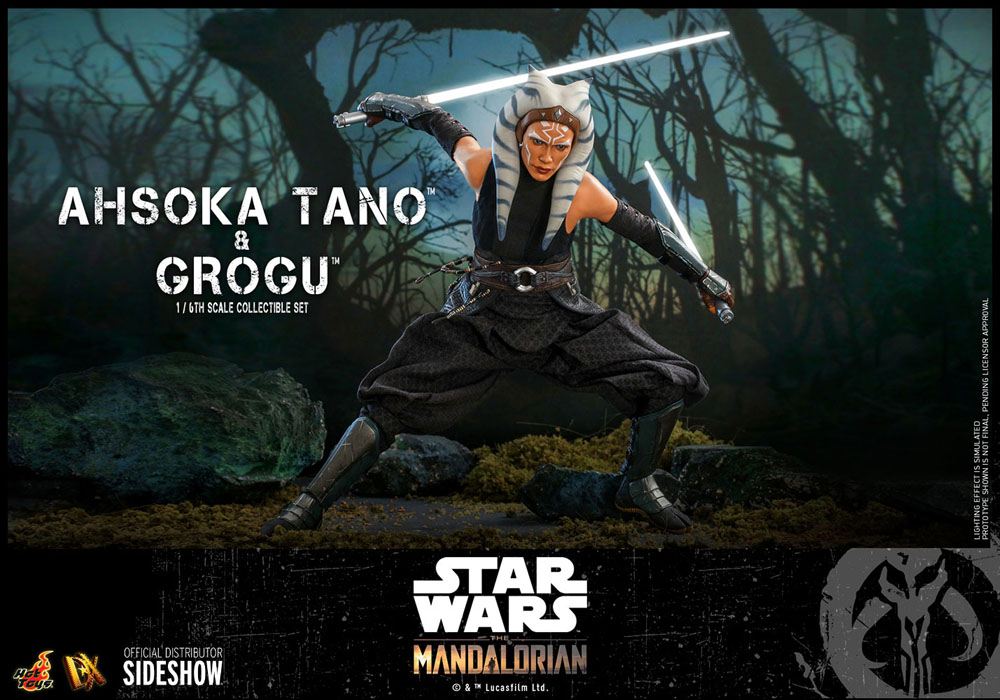 Ahsoka Tano & Grogu Star Wars The Mandalorian Hot Toys - Image 16