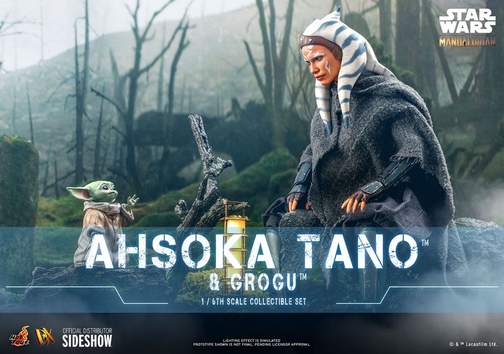 Ahsoka Tano & Grogu Star Wars The Mandalorian Hot Toys - Image 2