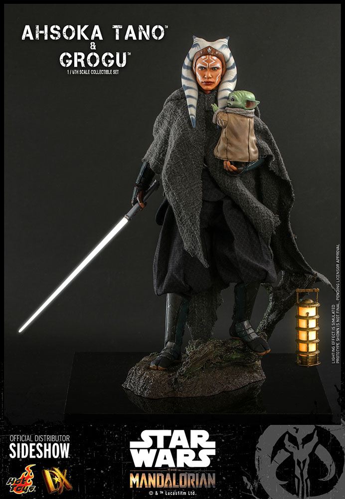Ahsoka Tano & Grogu Star Wars The Mandalorian Hot Toys - Image 4