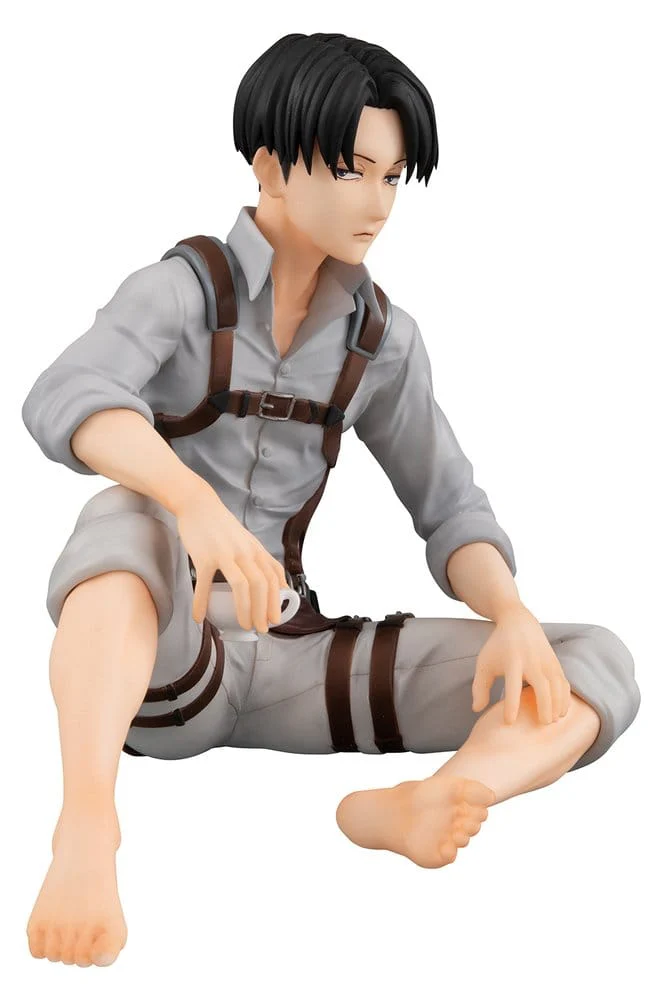 Attack on Titan G.E.M. Series PVC Figur Squad Captain Levi Palm Size