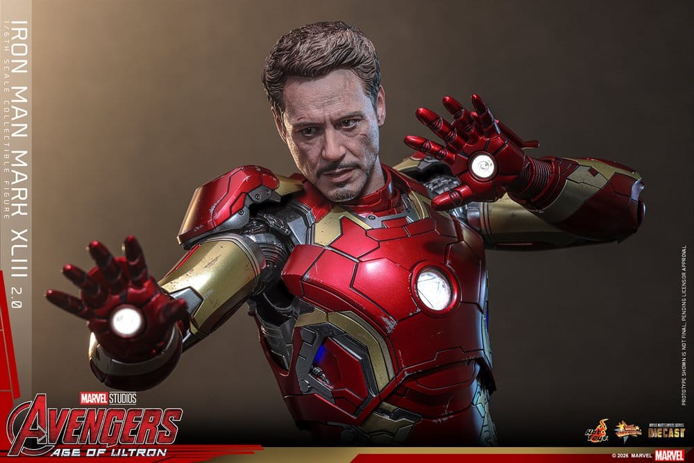 Avengers: Age of Ultron Movie Masterpiece Diecast Actionfigur 1/6 Iron Man Mark XLIII (2.0) 32 cm - Image 6
