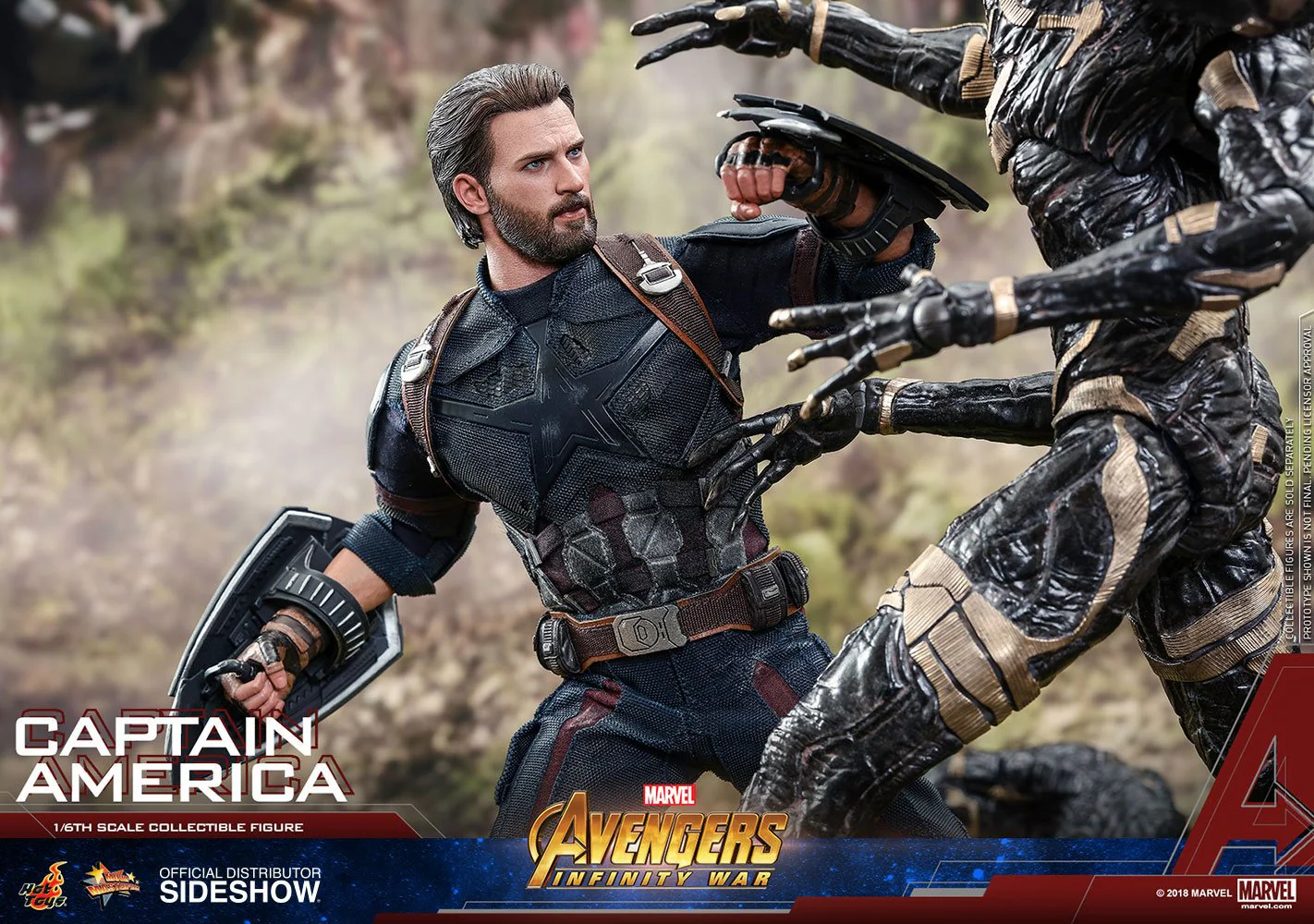 Avengers Infinity War Movie Masterpiece Actionfigur Captain America - Image 6