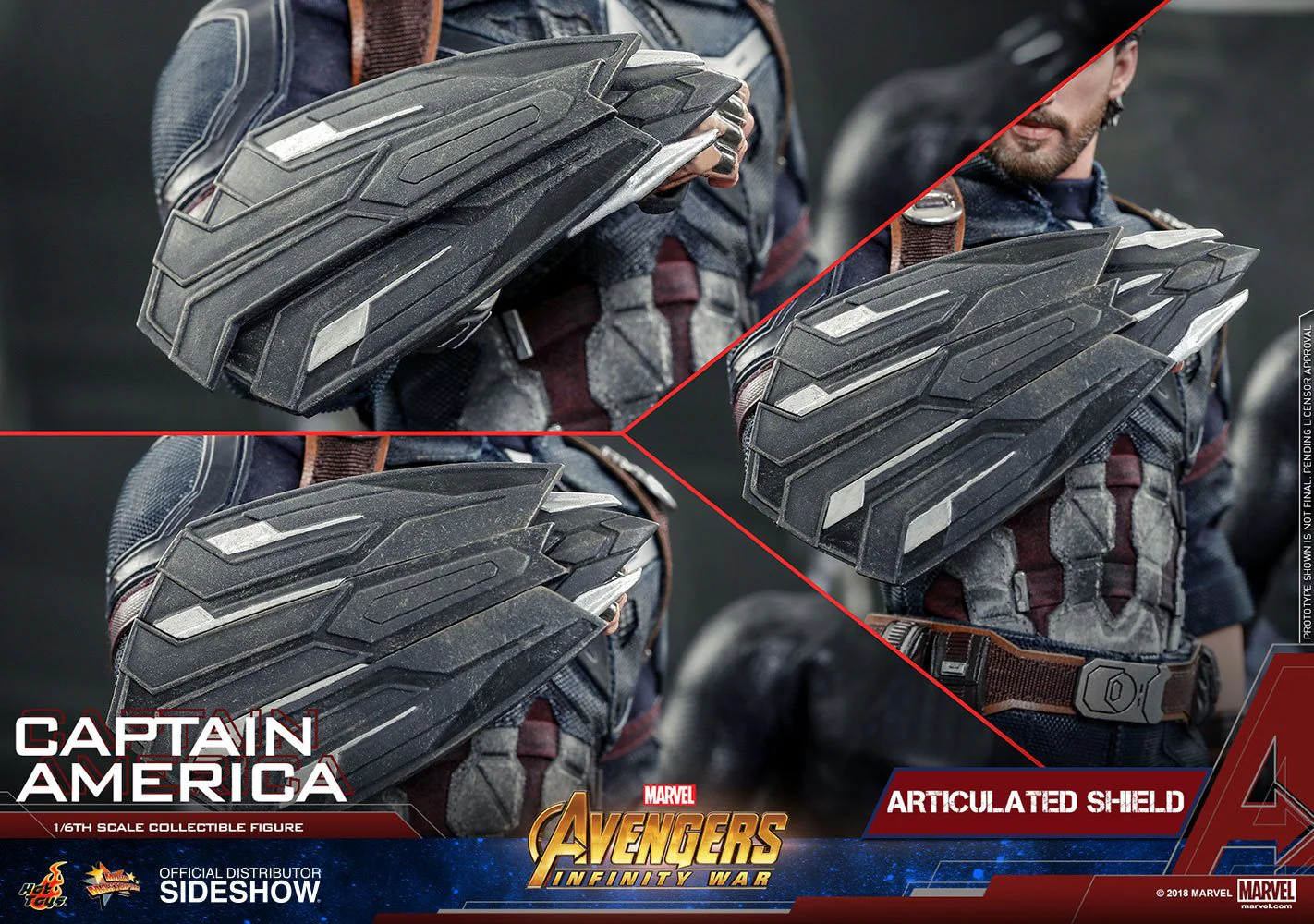 Avengers Infinity War Movie Masterpiece Actionfigur Captain America - Image 8