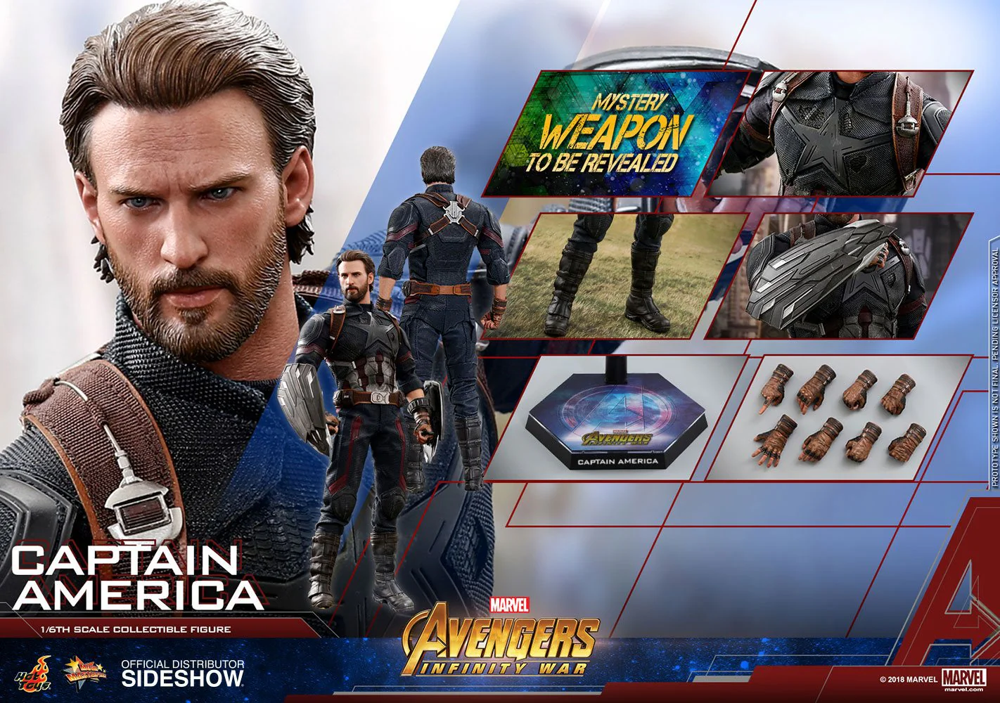 Avengers Infinity War Movie Masterpiece Actionfigur Captain America - Image 9