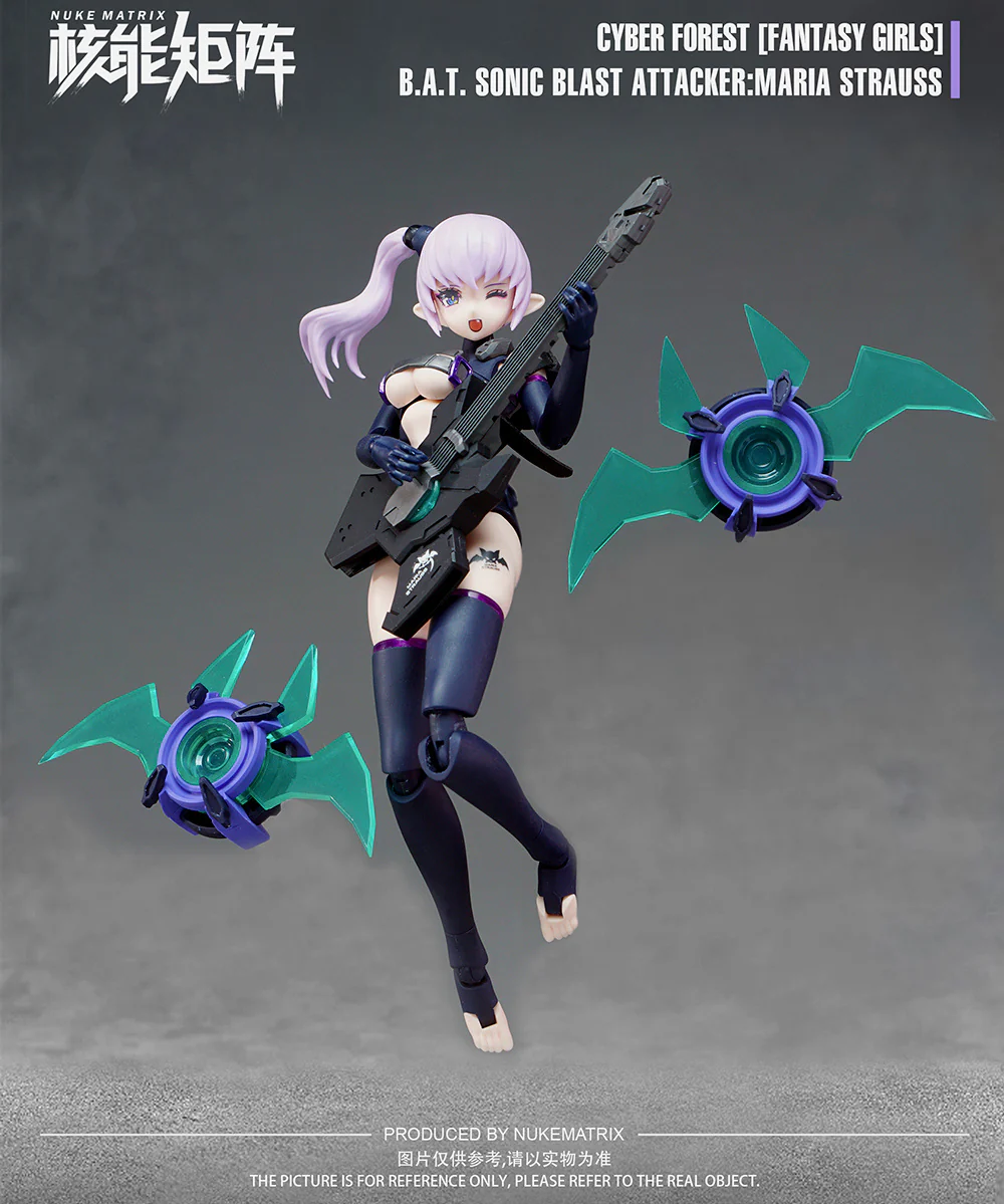 B.A.T. Sonic Blast Attacker:Maria Strauss Plastic Model Kit Nuke Matrix - Image 9