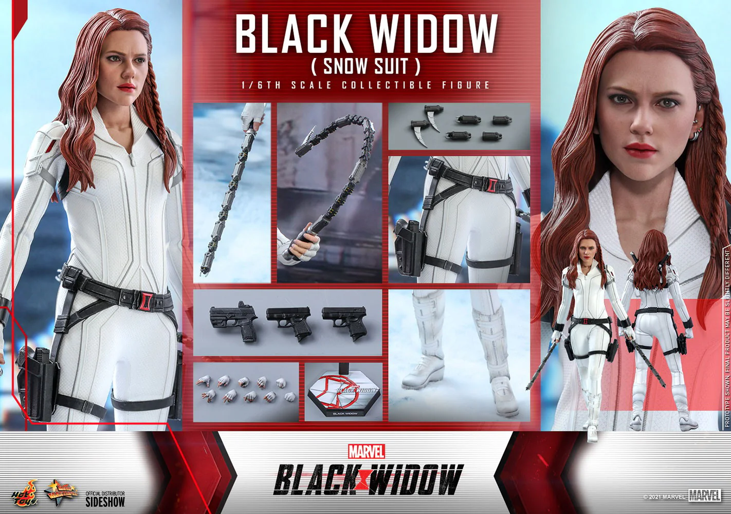 Black Widow (Snow Suit Version) 1/6 Scale Collectible Figure – Hot Toys Movie Masterpiece - Image 19