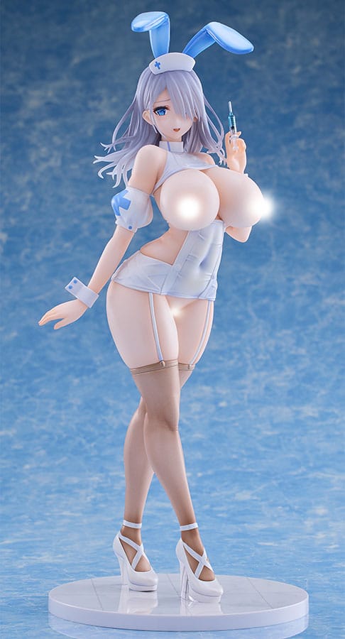 Blue Nurse Bunny Original Character Pink Cat - Image 2