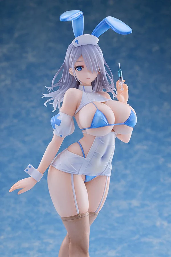 Blue Nurse Bunny Original Character Pink Cat - Image 9