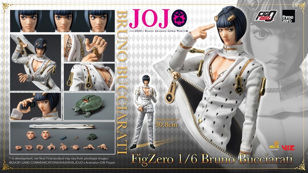 Bruno Bucciarati Jojo's Bizarre Adventure: Golden Wind FigZero ThreeZero - Image 19
