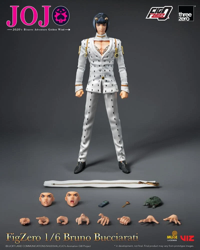 Bruno Bucciarati Jojo's Bizarre Adventure: Golden Wind FigZero ThreeZero - Image 2