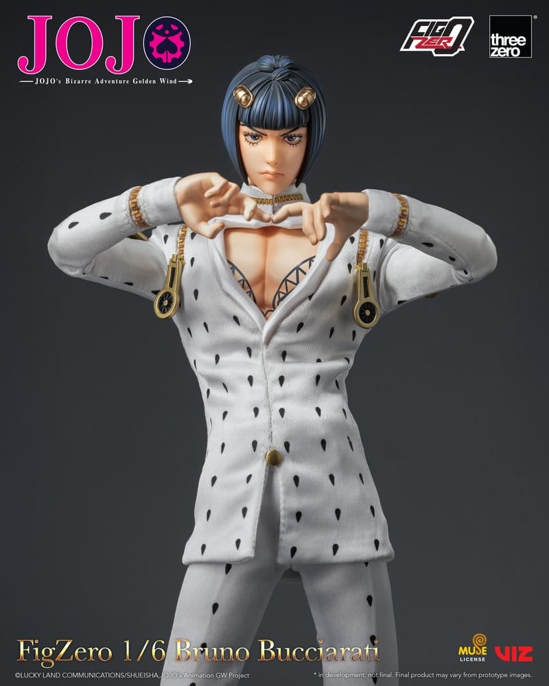 Bruno Bucciarati Jojo's Bizarre Adventure: Golden Wind FigZero ThreeZero - Image 9