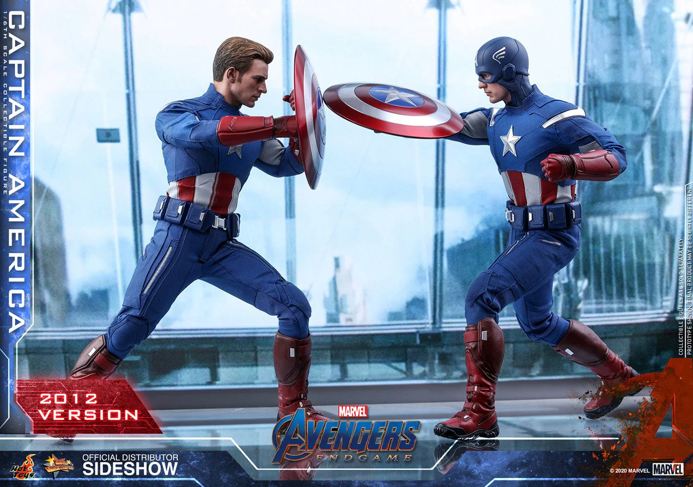 Captain America (2012 Version) 1/6 Scale Collectible Figure – Hot Toys (Avengers: Endgame) - Image 3