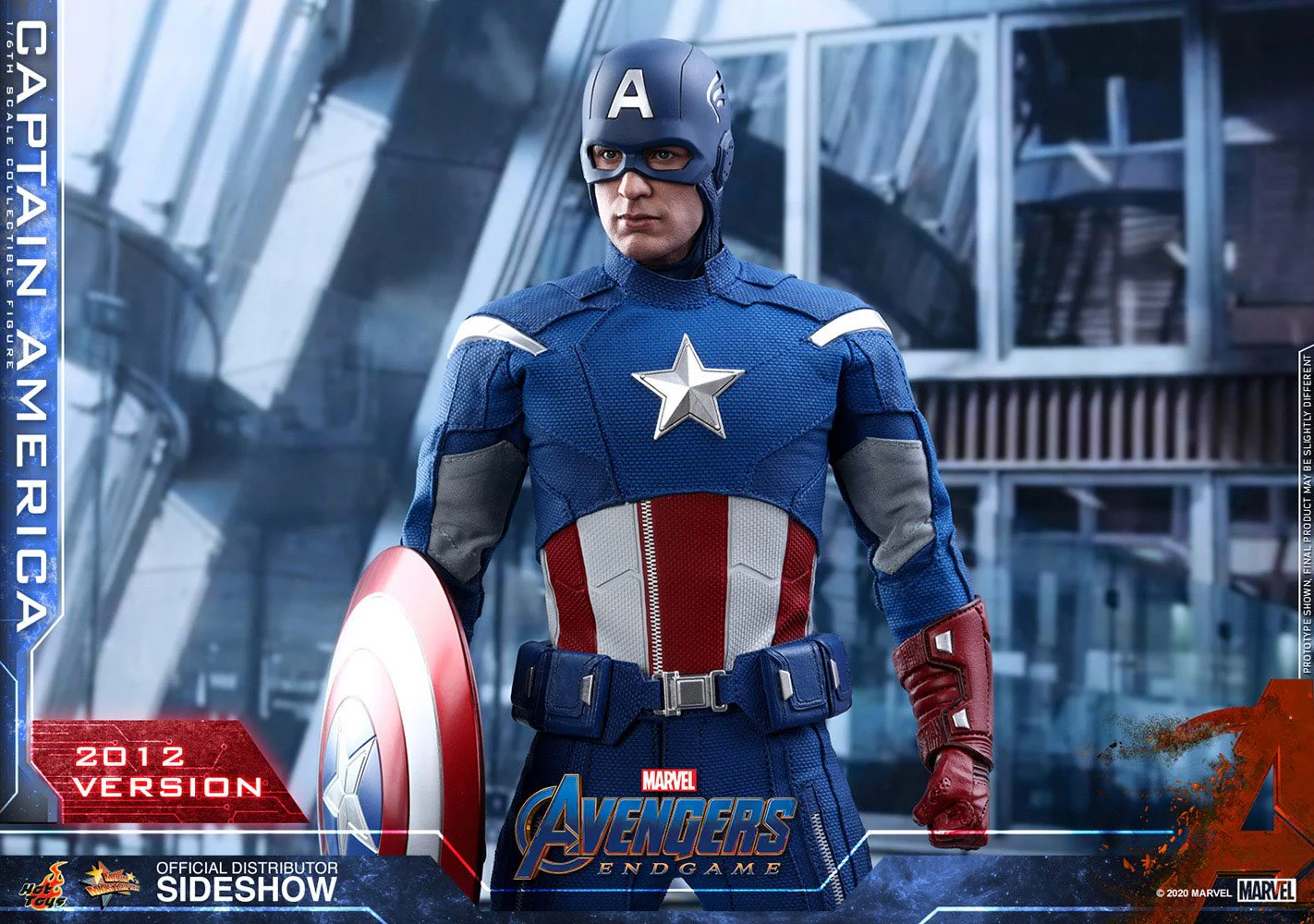 Captain America (2012 Version) 1/6 Scale Collectible Figure – Hot Toys (Avengers: Endgame) - Image 8
