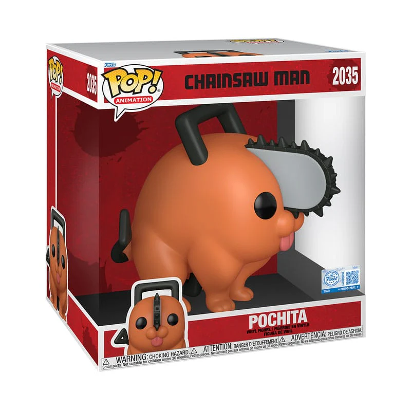 Chainsaw Man Super Sized Jumbo POP! Vinyl Figur Pochita - Image 2