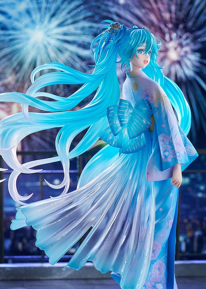 Character Vocal Series 01: Hatsune Miku PVC Figur Music & Fire Works Ver. - Image 4