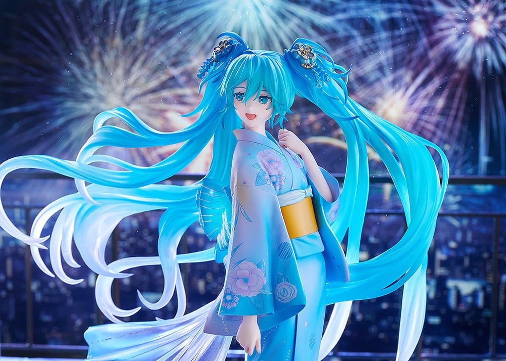 Character Vocal Series 01: Hatsune Miku PVC Figur Music & Fire Works Ver. - Image 6