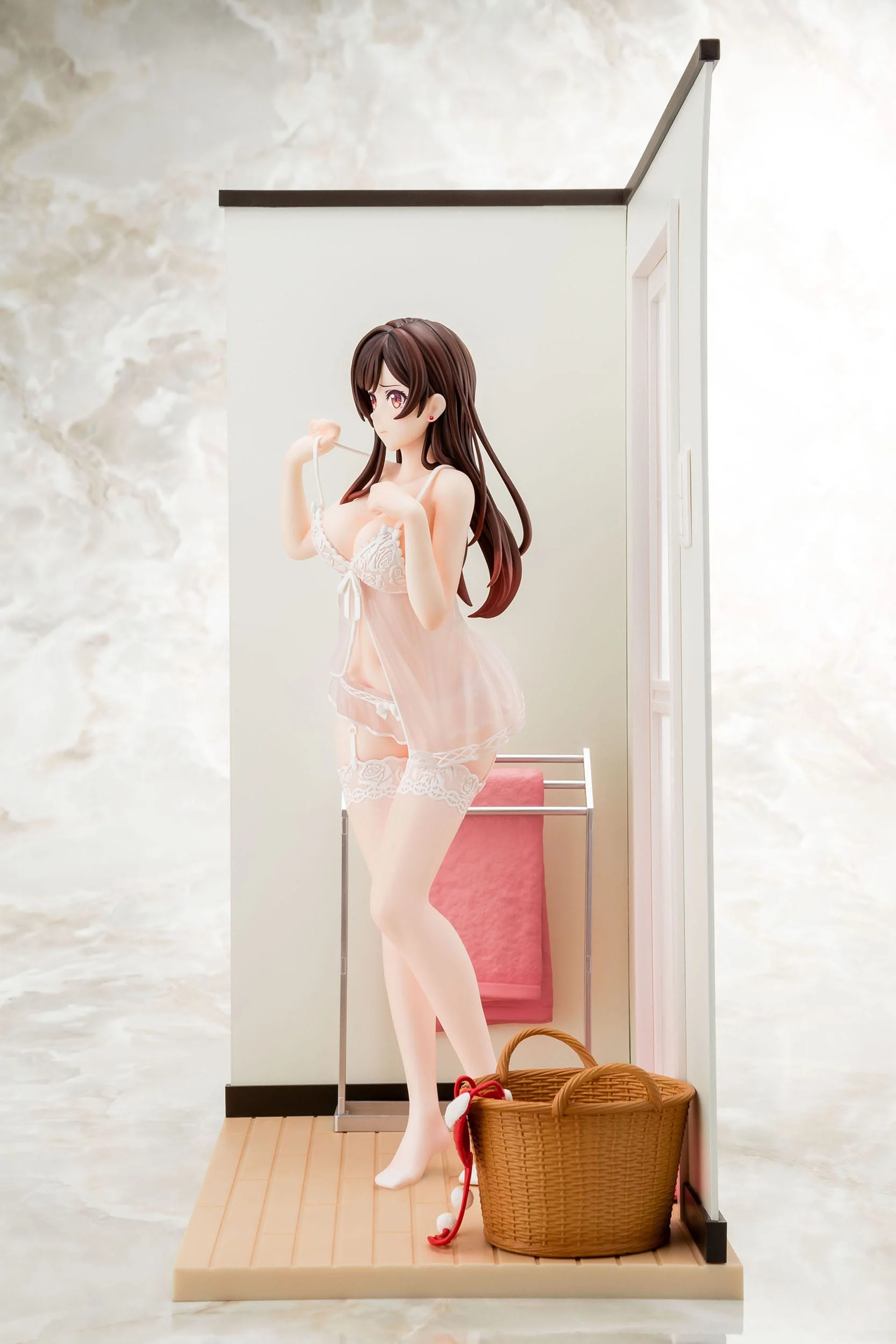 Chizuru Mizuhara See-through lingerie figure angel white Ver. Hakoiri Musume - Image 16