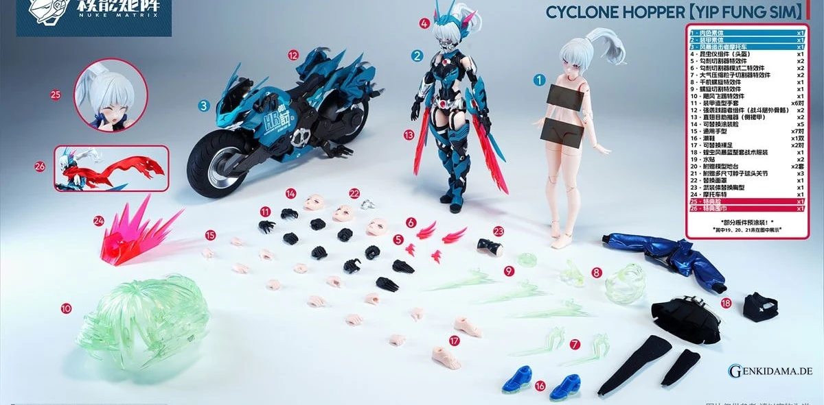CYBER FOREST [FANTASY GIRLS] CYCLONE HOPPER: YIP FUNG SIM (Plastic model) - Image 21