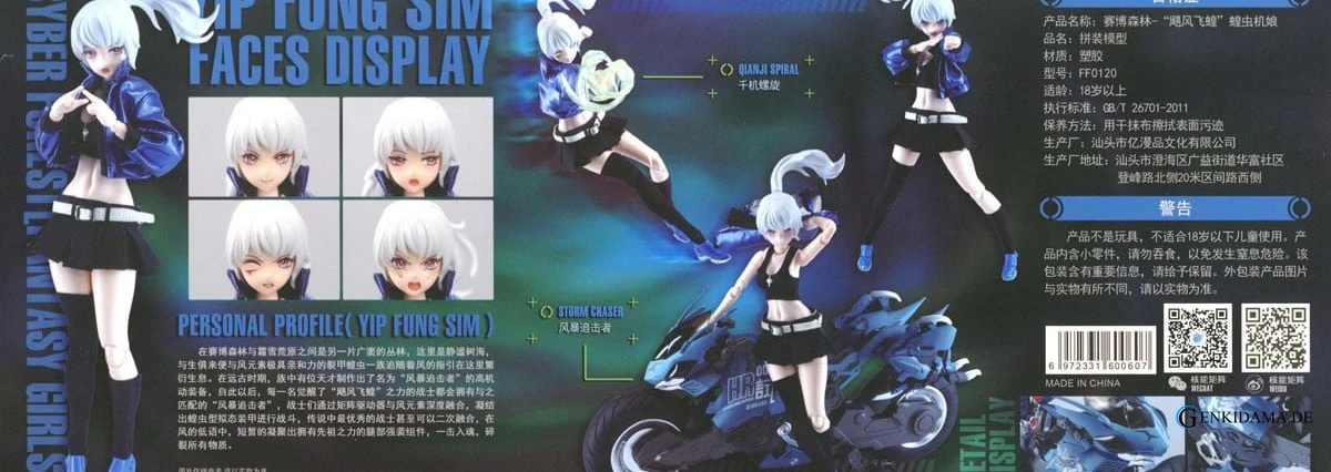 CYBER FOREST [FANTASY GIRLS] CYCLONE HOPPER: YIP FUNG SIM (Plastic model) - Image 3