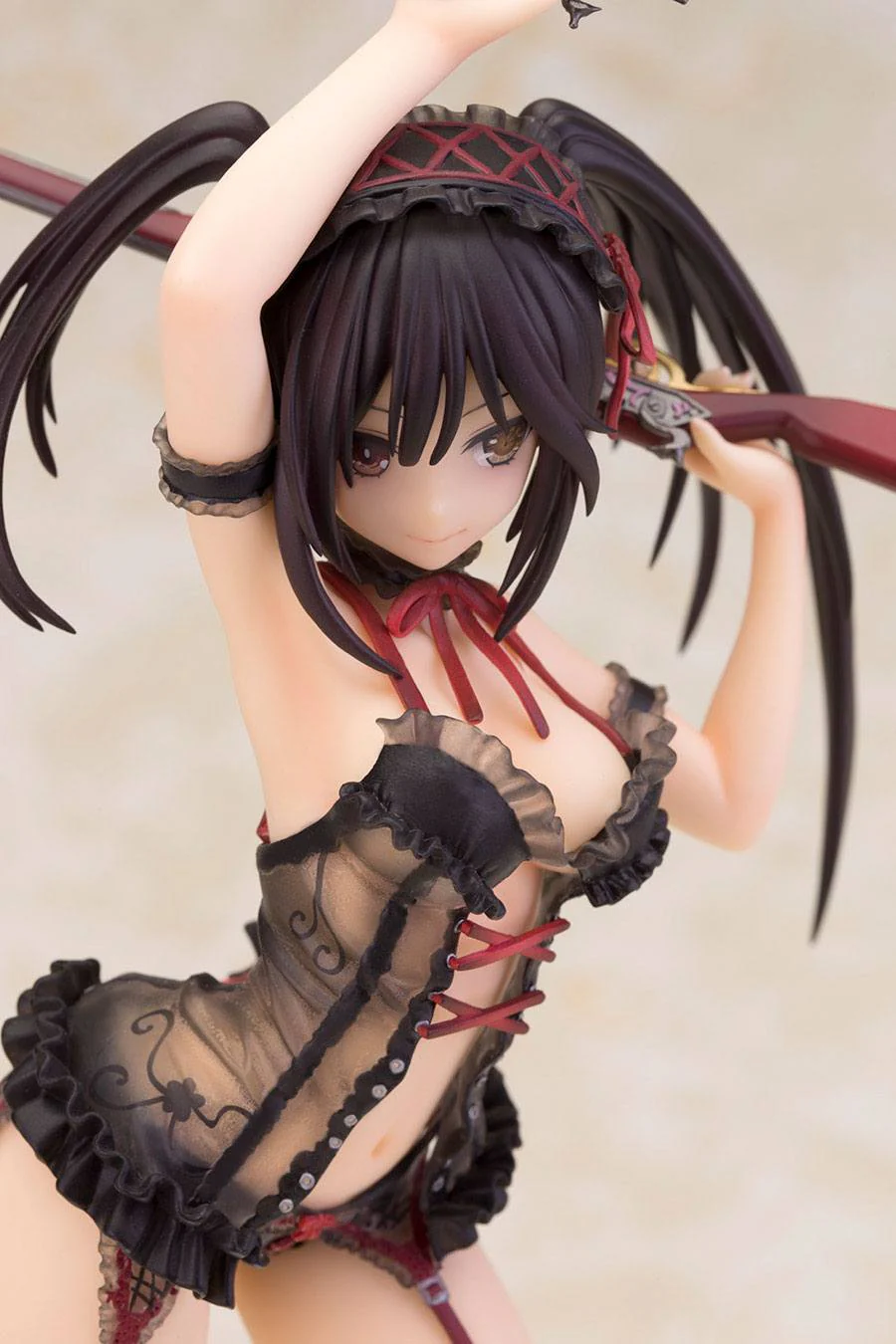 Date A Live II PVC Statue Tokisaki Kurumi Lingerie Black Color Version - Image 5