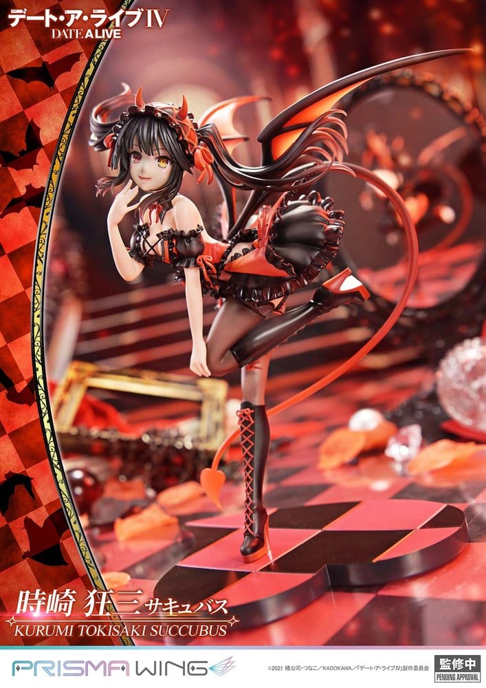 Date A Live Prisma Wing PVC Statue 1/7 Kurumi Tokisaki succubus 25 cm - Image 3