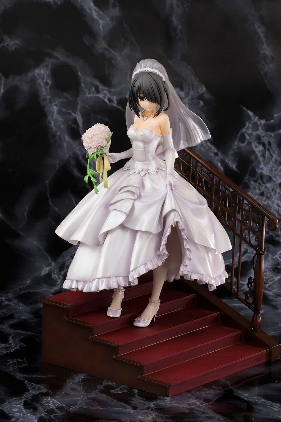 Date A Live Statue Kurumi Tokisaki Wedding Ver. (Beschägite Verpackung) - Image 2