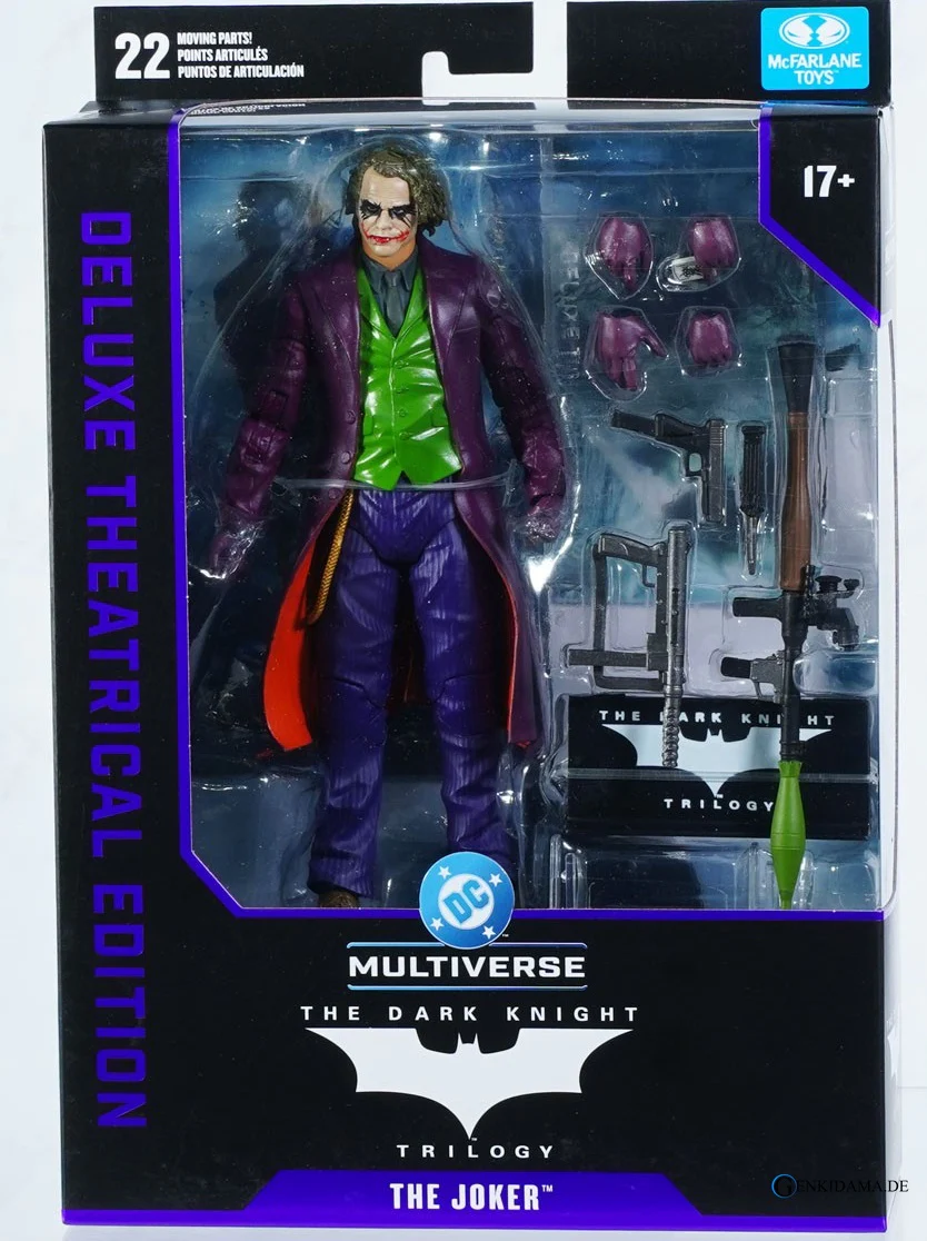 DC Comics - DC Multiverse: 7 Inch Action Figure - Deluxe Theatrical Edition: The Joker [Movie / The Dark Knight Trilogy] - Image 10