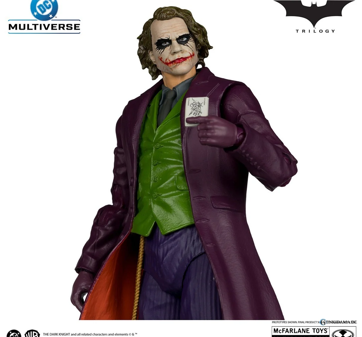 DC Comics - DC Multiverse: 7 Inch Action Figure - Deluxe Theatrical Edition: The Joker [Movie / The Dark Knight Trilogy] - Image 4
