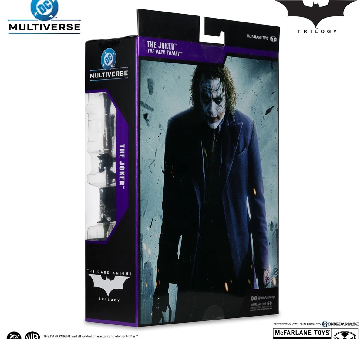 DC Comics - DC Multiverse: 7 Inch Action Figure - Deluxe Theatrical Edition: The Joker [Movie / The Dark Knight Trilogy] - Image 9