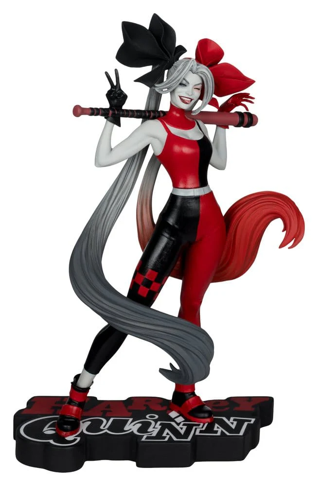 DC Direct Harley Quinn: Red, White & Black Statue Harley Quinn by Alex Garner