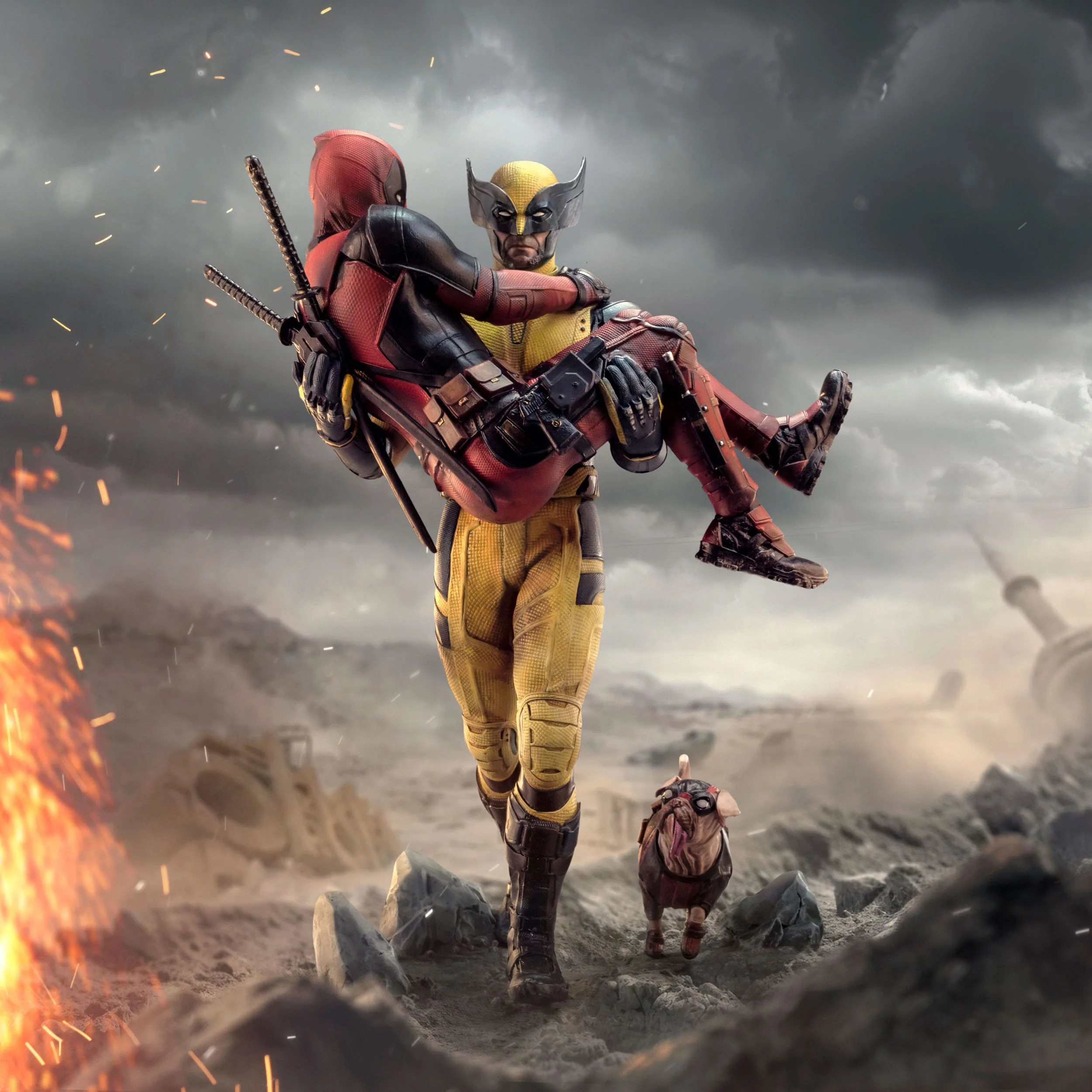 Deadpool & Wolverine Deluxe Art Scale Iron Studios - Image 13