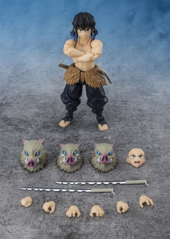 Demon Slayer: Kimetsu no Yaiba S.H. Figuarts Actionfigur Inosuke Hashibira - Image 7