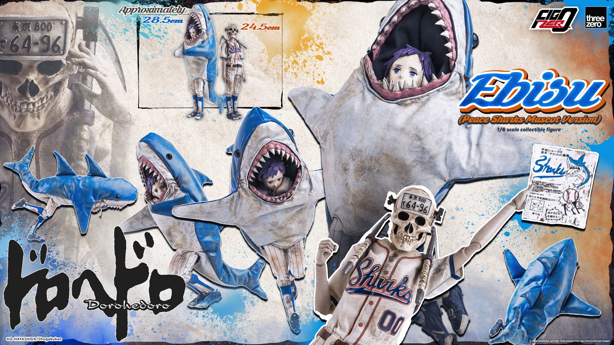 Ebisu Peace Sharks Mascot Ver. ThreeZero - Image 16