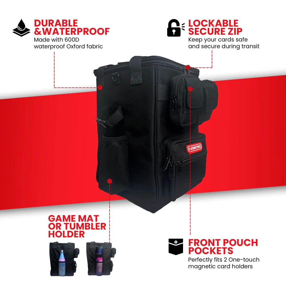Evoretro Trading Card Rucksack Black - Image 3