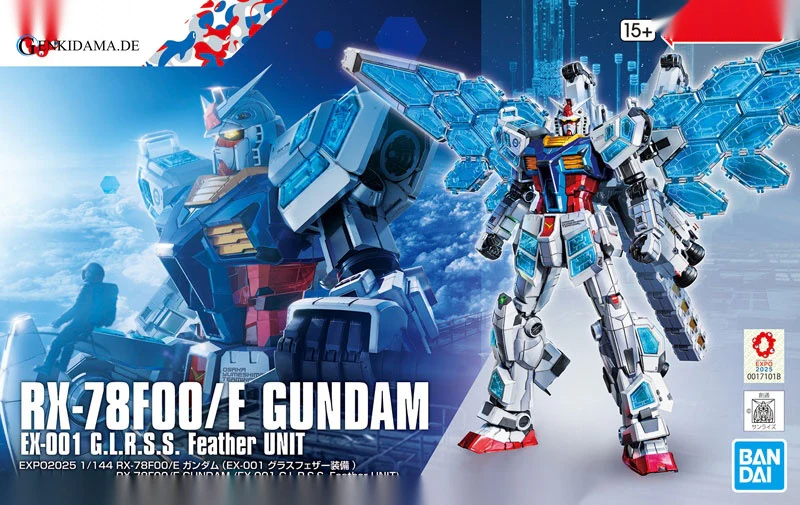 EXPO2025 1/144 RX-78F00/E Gundam (EX-001 Glass Feather Equipped) Plastic Model - Image 15