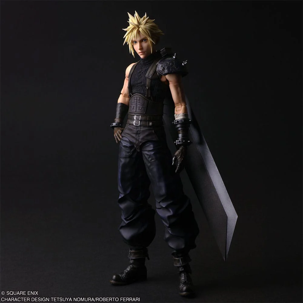 Final Fantasy VII Rebirth Play Arts Shin Actionfigur Cloud Strife