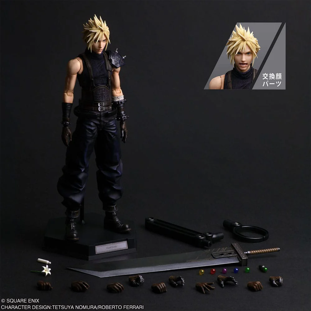 Final Fantasy VII Rebirth Play Arts Shin Actionfigur Cloud Strife - Image 9