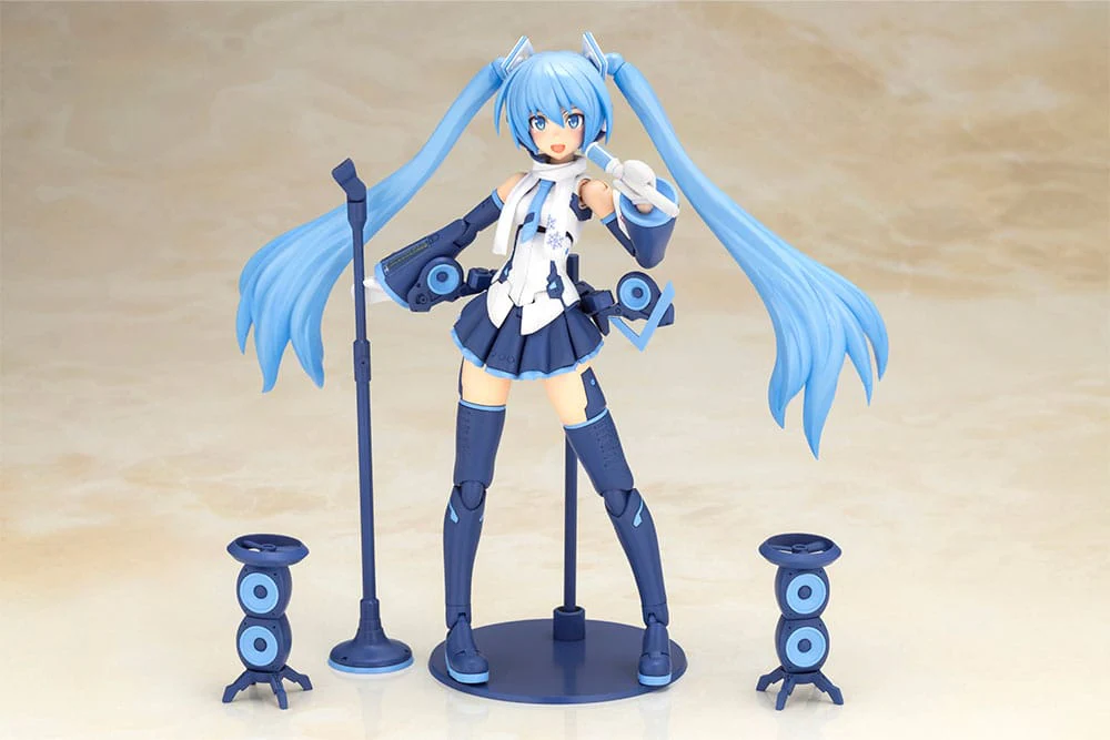 Frame Arms Girl x Hatsune Miku Plastic Model Kit Frame Music Girl Snow Miku Another Color Ver. - Image 5