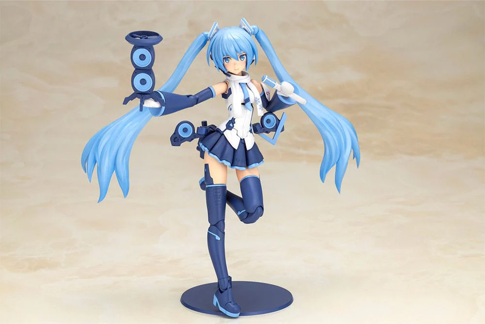 Frame Arms Girl x Hatsune Miku Plastic Model Kit Frame Music Girl Snow Miku Another Color Ver. - Image 6