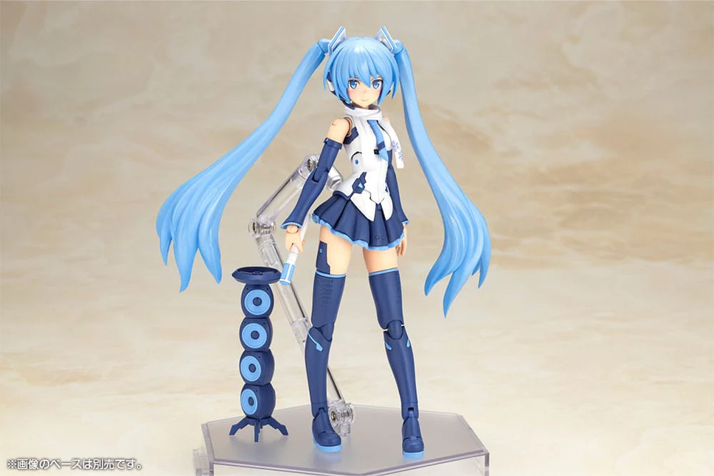 Frame Arms Girl x Hatsune Miku Plastic Model Kit Frame Music Girl Snow Miku Another Color Ver. - Image 7