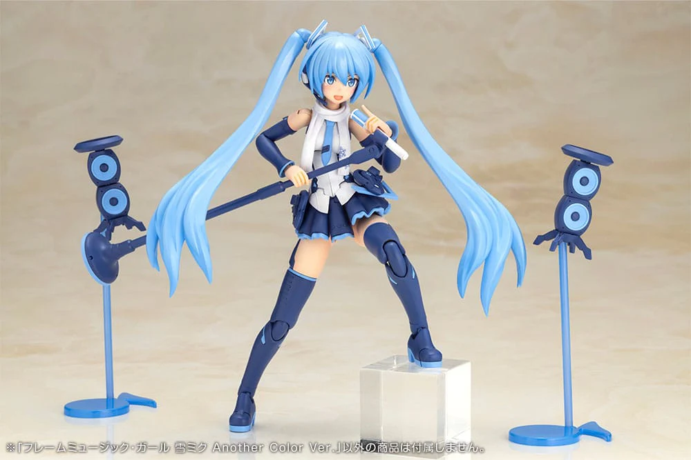 Frame Arms Girl x Hatsune Miku Plastic Model Kit Frame Music Girl Snow Miku Another Color Ver. - Image 9