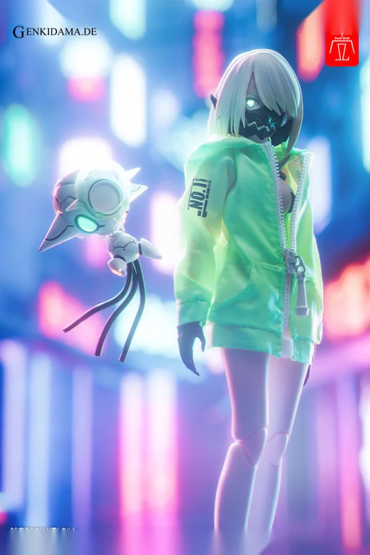 "G.N.PROJECT" Option Costume Sune-chan Hoodie (Fluorescence Yellow Green Ver.) (DOLL ACCESSORY) - Image 10