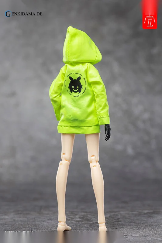 "G.N.PROJECT" Option Costume Sune-chan Hoodie (Fluorescence Yellow Green Ver.) (DOLL ACCESSORY) - Image 2
