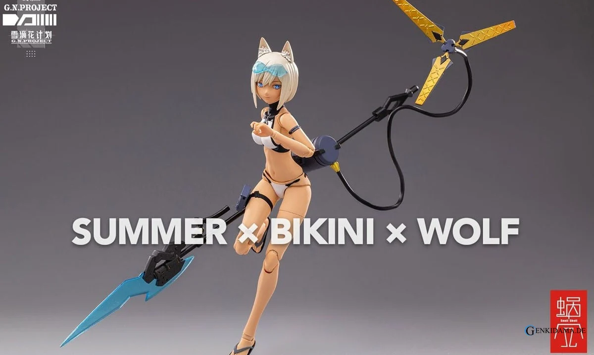 G.N.Project Wolf-001 Swimwear Body & Armed Set *w/Bonus Item (PVC Figure) - Image 2
