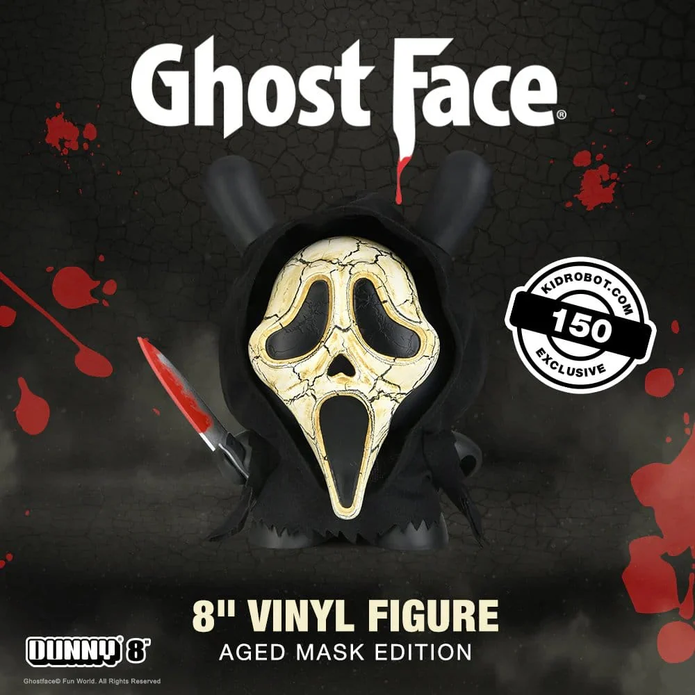 Ghost Face Dunny Art Toy Vinyl Figur Aged Mask Edition - Image 2