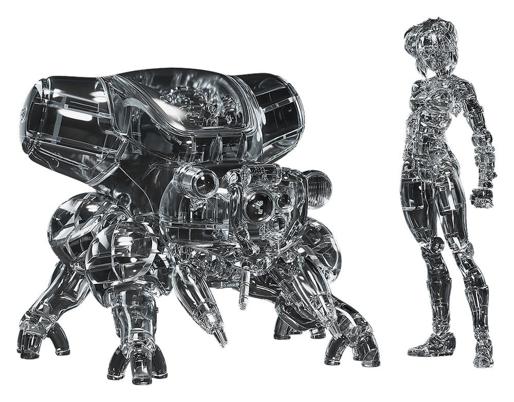 Ghost in the Shell PLAMAX minimum factory Plastic Model Kit Motoko Kusanagi mit Fuchikoma: Thermoptic Camouflage Ver.