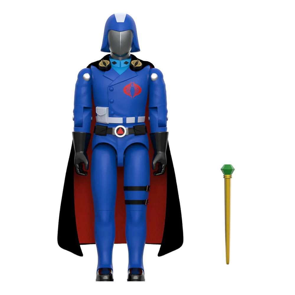 GI Joe ReAction+ Actionfigur Wave 06 Cobra Commander (Movie, Black Cape)