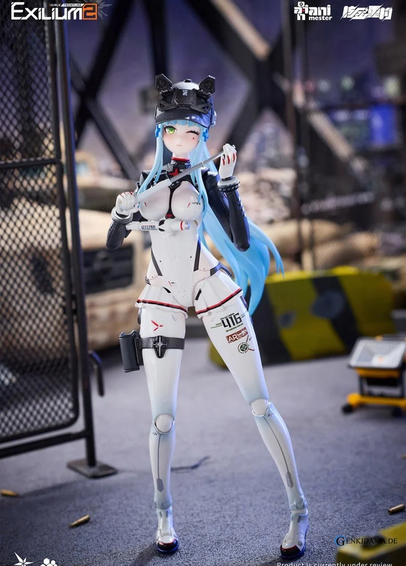 Girls` Frontline 2: Exilium Klukai -Speed Star- 1/12 Scale Completed Action Figure & Motorcycle 1/12 Scale Plastic Model Kit Set - Image 21