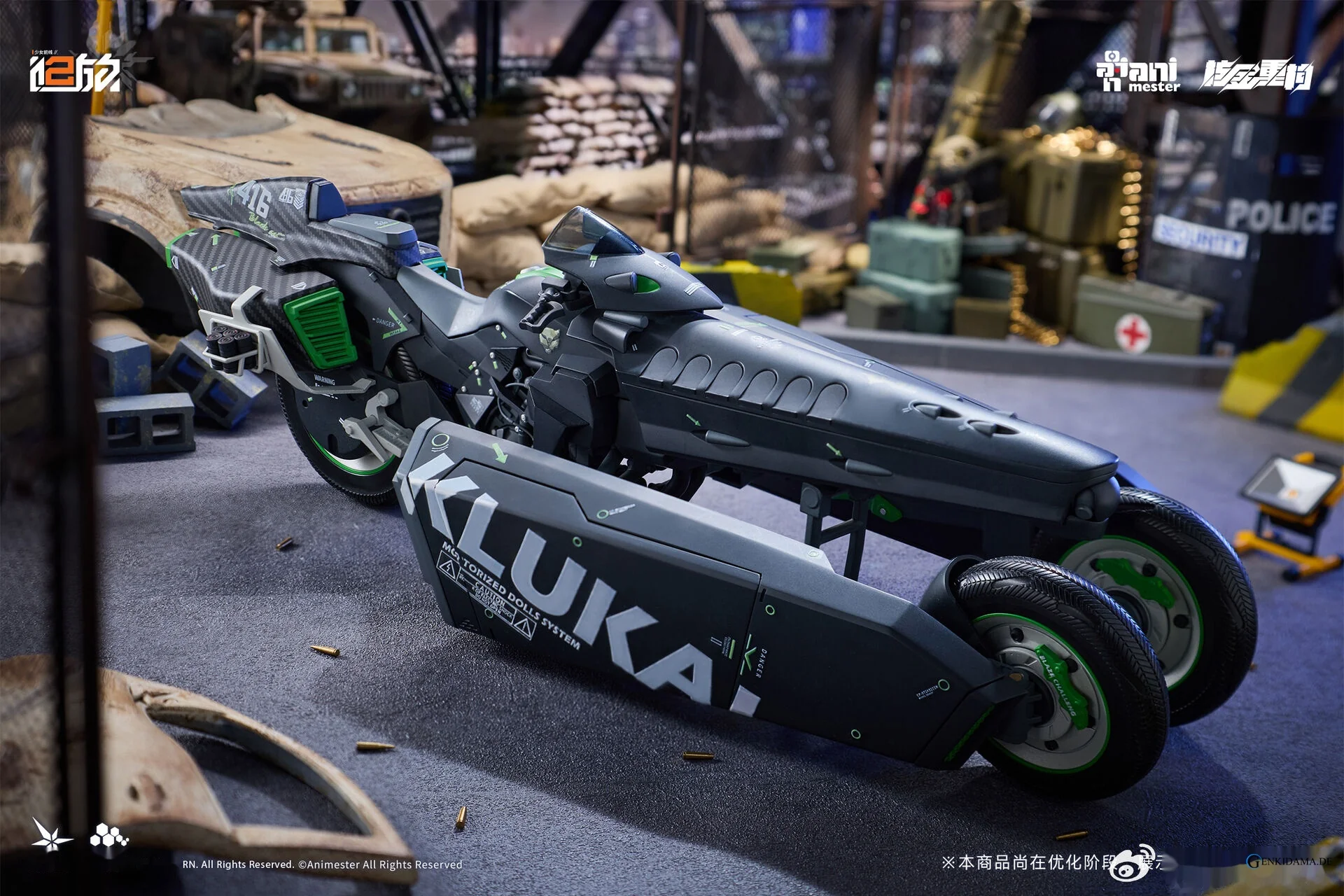 Girls` Frontline 2: Exilium Klukai -Speed Star- Motorcycle 1/12 Scale Plastic Model Kit (Plastic model) - Image 10